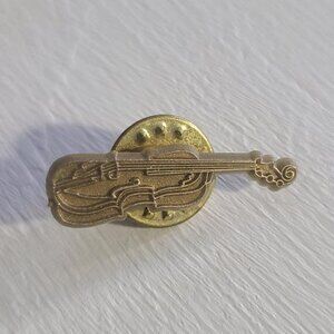 Violin Viola Fiddle Musician Vintage Lapel Pin
